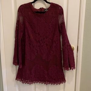 Lulus lace long sleeve dress
